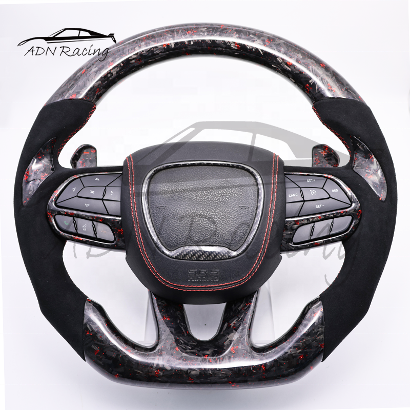 2015-2022 For DODGE Charger Challenger SRT Hellcat Forged Carbon Fiber Steering Wheel