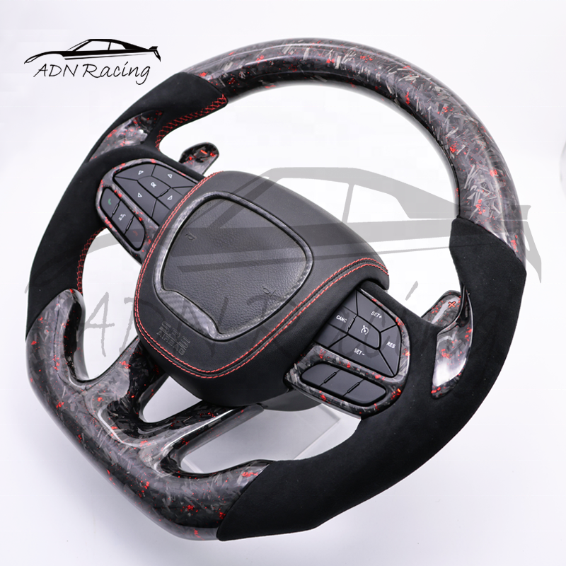 2015-2022 For DODGE Charger Challenger SRT Hellcat Forged Carbon Fiber Steering Wheel