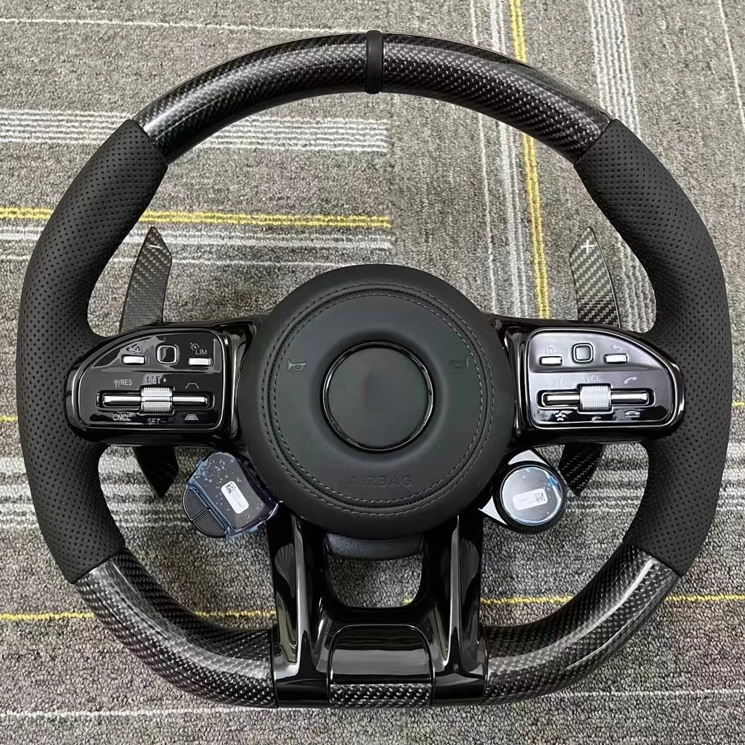 For Mercedes-benz AMG Performance W167 W177 W190 W213 W217 W222 Custom Carbon Fiber Car Steering Wheel