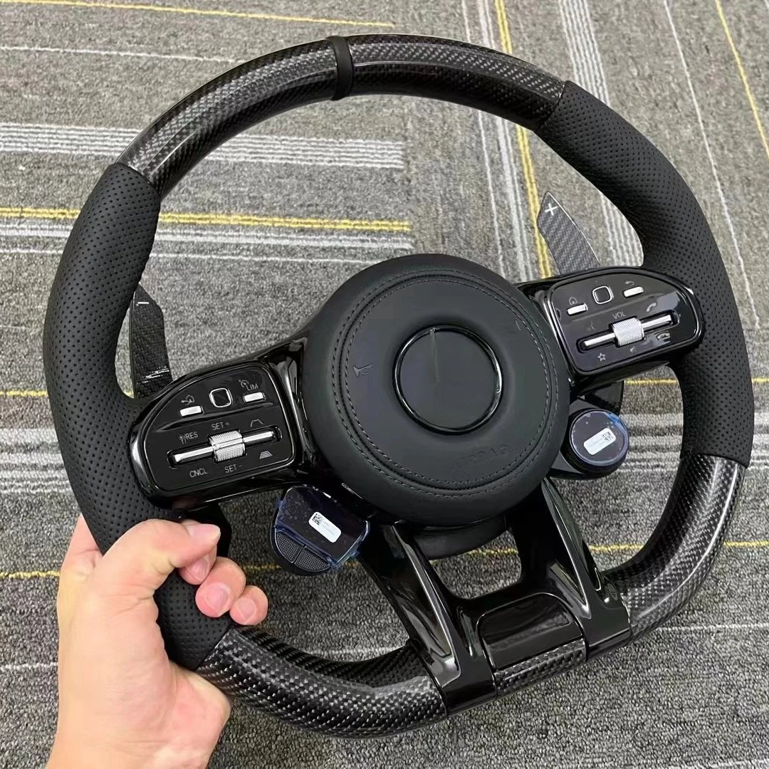 For Mercedes-benz AMG Performance W167 W177 W190 W213 W217 W222 Custom Carbon Fiber Car Steering Wheel