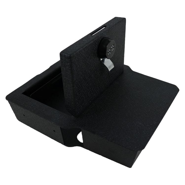TuoJue Front Under Seat Storage Box Secure Automobile Security Safe for 2020-2024 Dodge RAM 1500/2500/3500 Vehicles