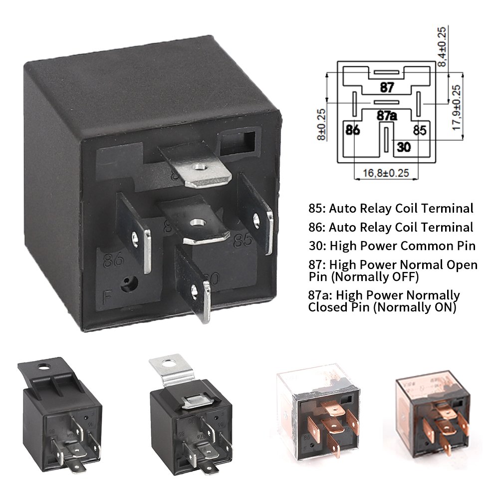 Automotive Relay 12V 24V SPDT JD1914 Switching Electric 40A 5 Pin Car Micro Relay