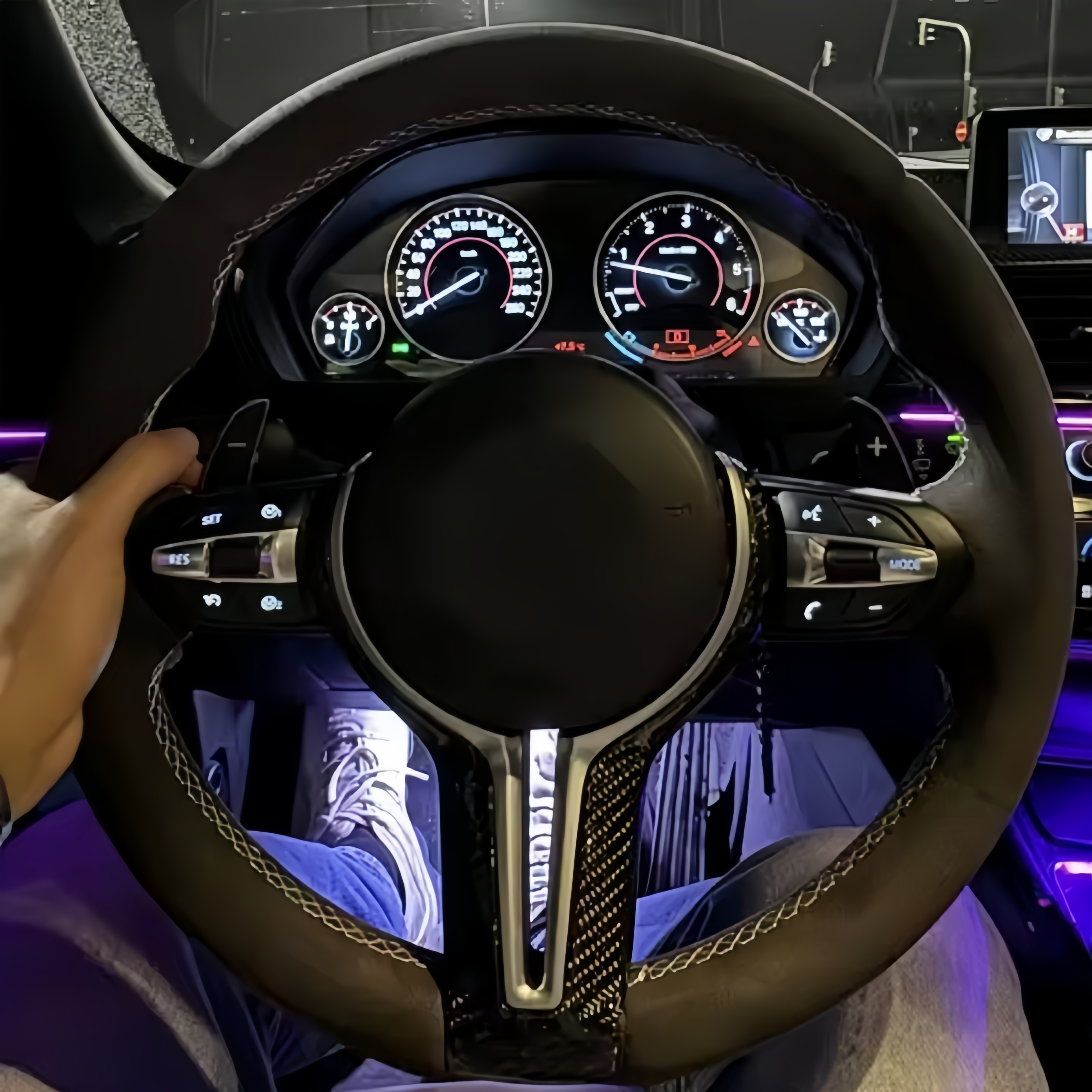 Alcantara Steering Wheel M Performance Steering Wheel Fit for BMW F30 F32 F10 F20 F07 F01 E46 E60 E90 M3 M4 M5