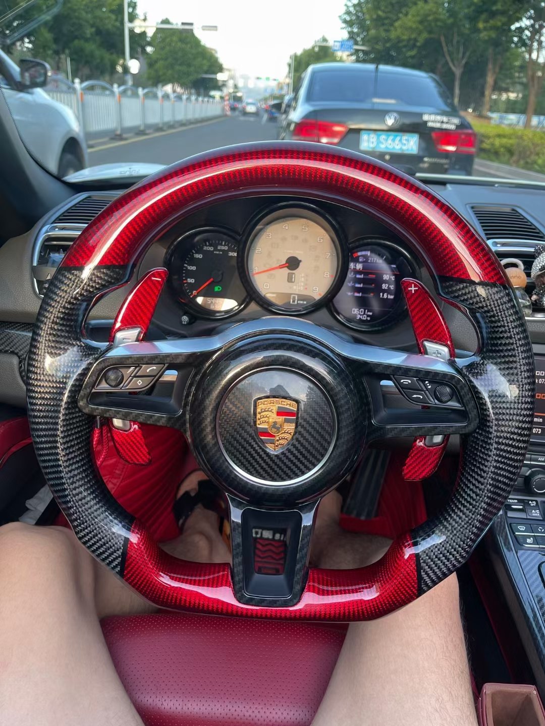Panamera Macan 911 Carbon Fiber Steering Wheel Custom Car Accessory