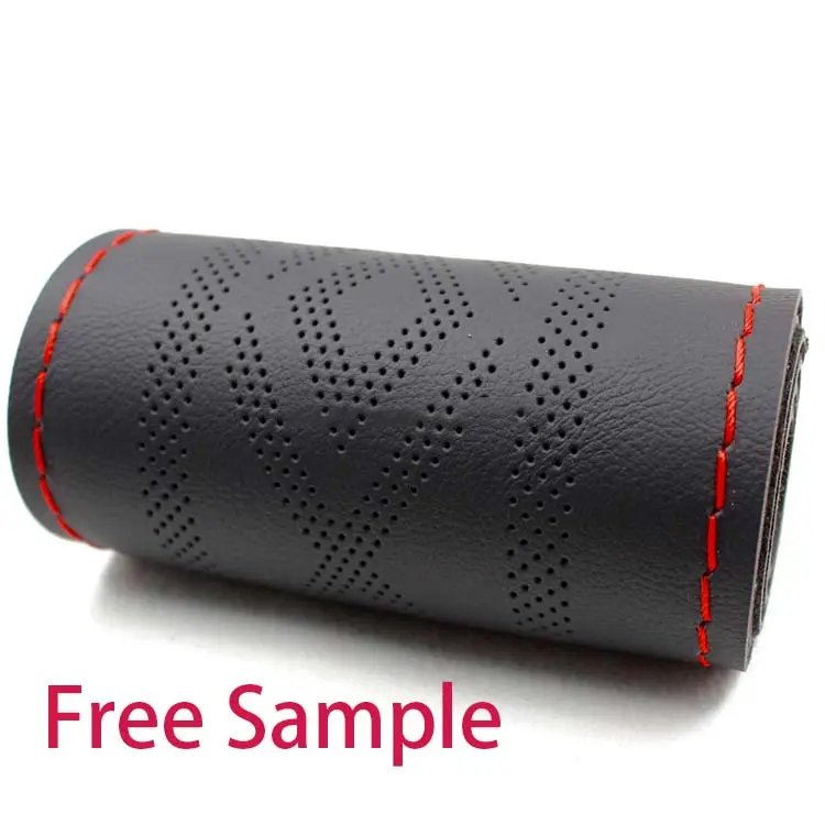 steering wheel cover new pu four seasons universal hand-sewn DIY car steering wheel cover