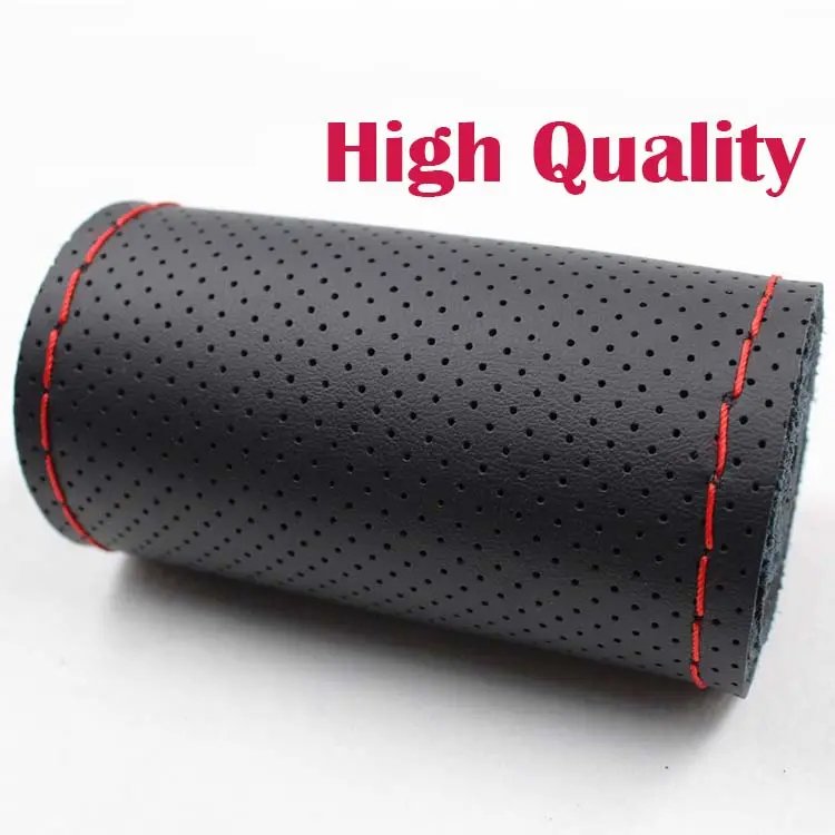 steering wheel cover new pu four seasons universal hand-sewn DIY car steering wheel cover