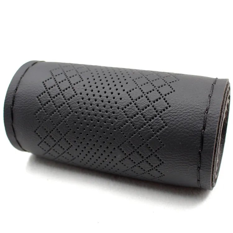 steering wheel cover new pu four seasons universal hand-sewn DIY car steering wheel cover