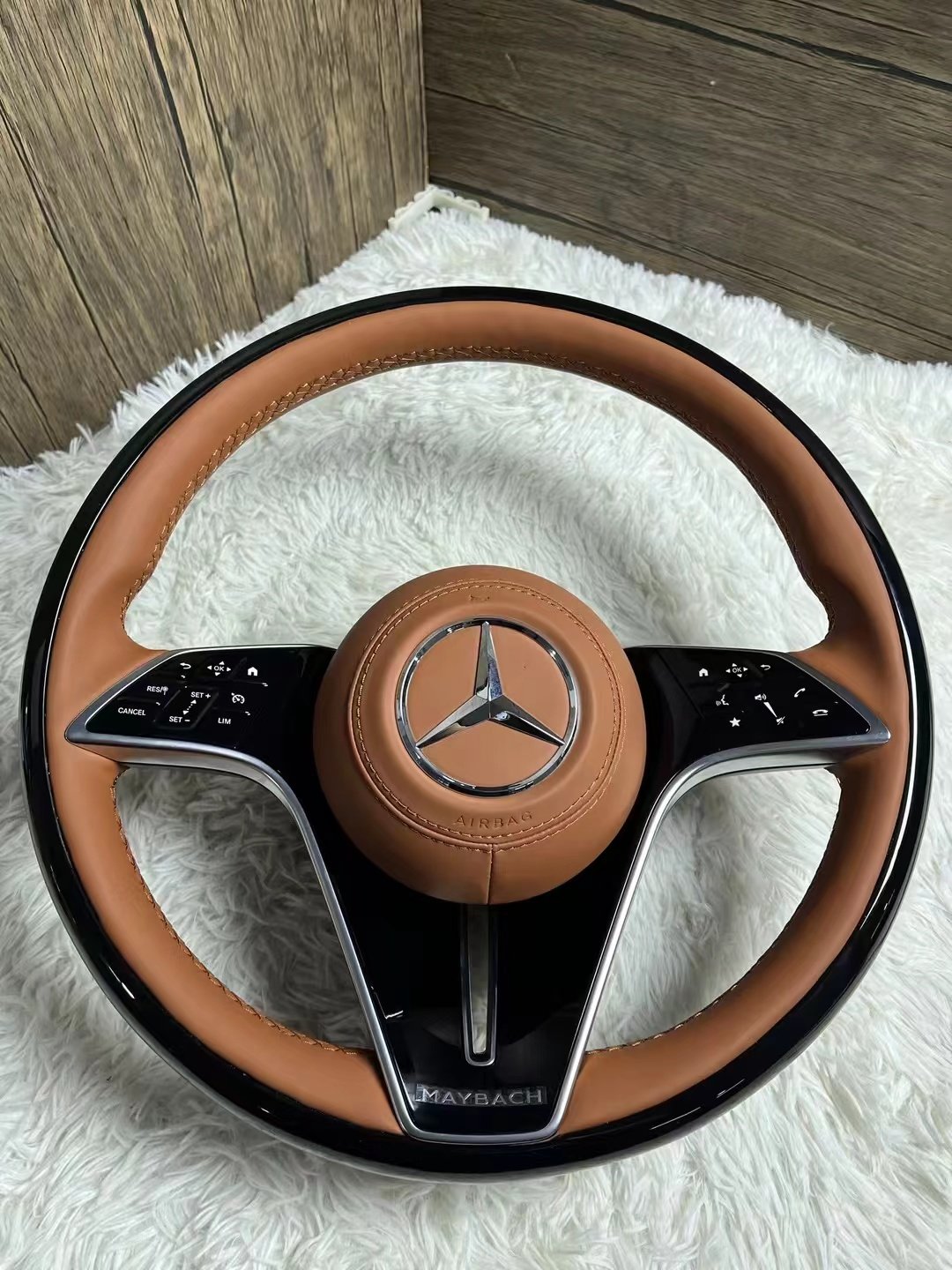 Car Accessories Custom Carbon Fiber Steering Wheel For Mercedes-Benz AMG