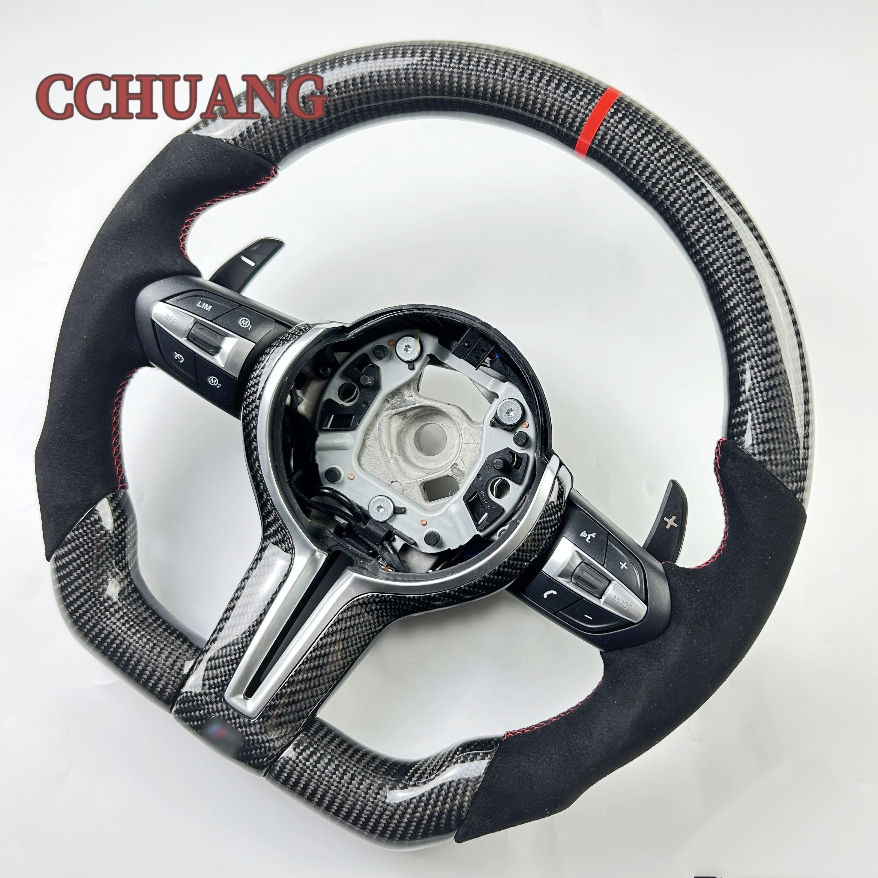 Hot custom auto accessories for BMW 3 Series 5 Series M3 M4 M5 F10 F20 F30 F80 Custom LED carbon fiber steering wheel