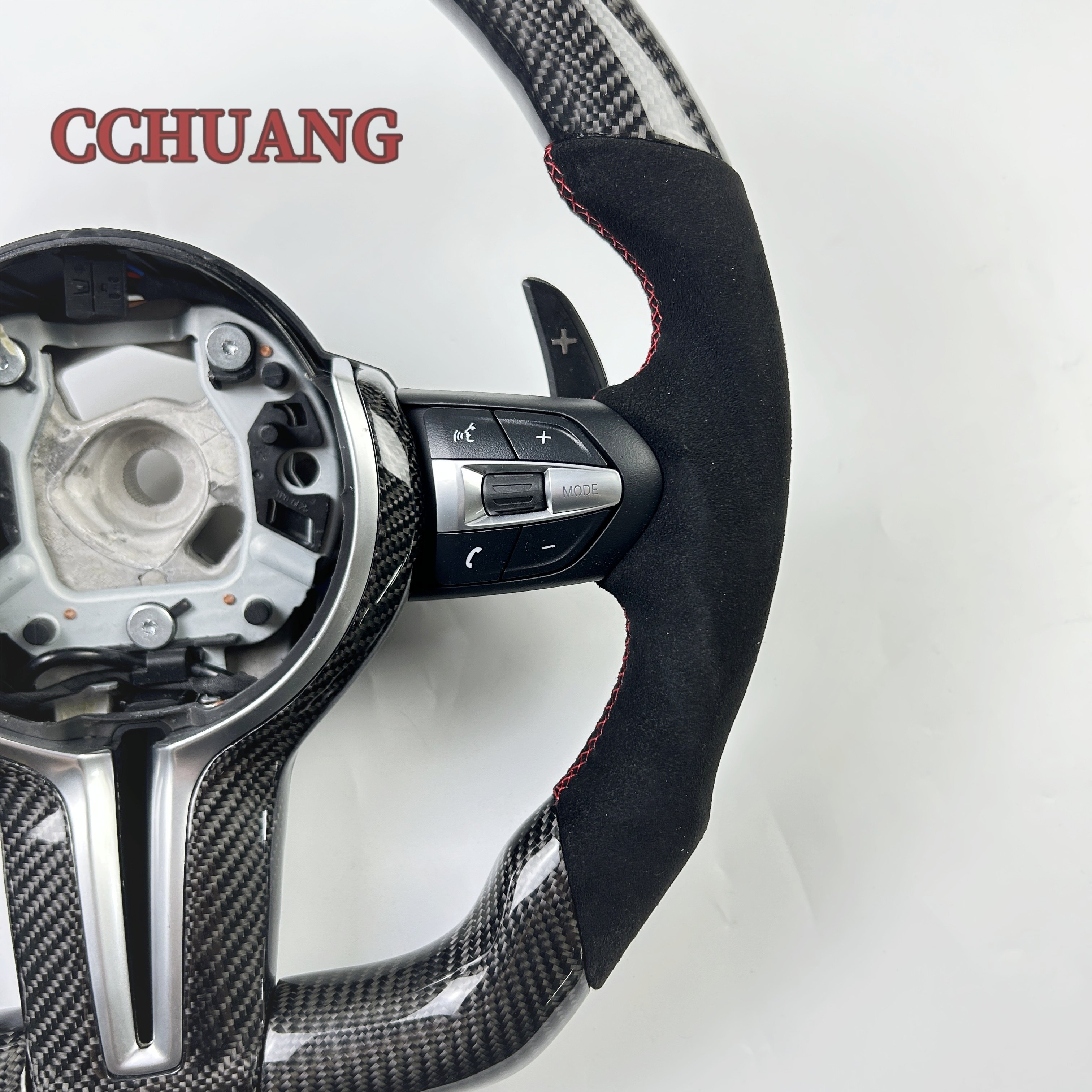 Hot custom auto accessories for BMW 3 Series 5 Series M3 M4 M5 F10 F20 F30 F80 Custom LED carbon fiber steering wheel