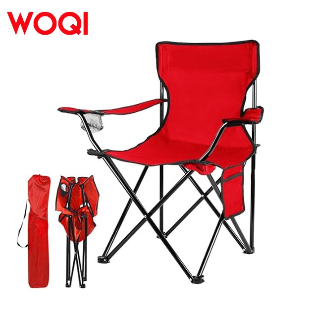 WOQI Factory Customized Wholesale Lightweight Outdoor Portable Camping Beach Chair with Armrests
