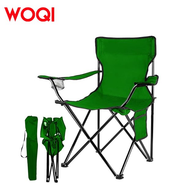 WOQI Factory Customized Wholesale Lightweight Outdoor Portable Camping Beach Chair with Armrests
