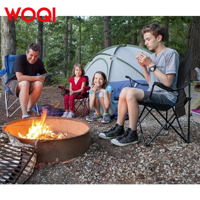 WOQI Factory Customized Wholesale Lightweight Outdoor Portable Camping Beach Chair with Armrests