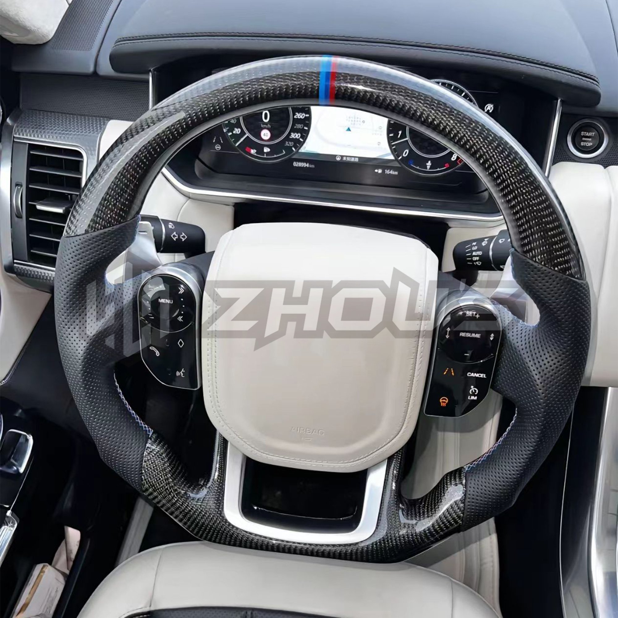 Car Interior Accessories Carbon Fiber Car Steering Wheel For Range Rover Sport L461 Steering Wheel Carbon Fiber