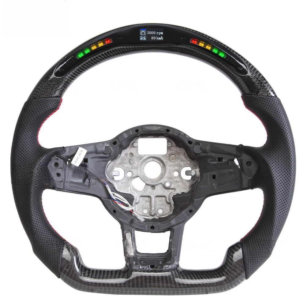 For Volkswagen MK7.5 Golf GTI7 For vw golf 7 LED Customized Carbon Fiber Steering Wheel Racing Wheel Convertible