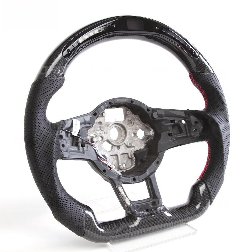 For Volkswagen MK7.5 Golf GTI7 For vw golf 7 LED Customized Carbon Fiber Steering Wheel Racing Wheel Convertible