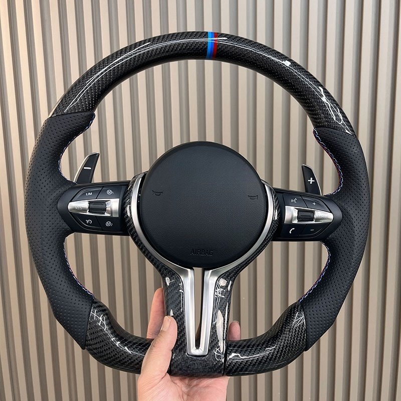 High Quality For Bmw F10 F30 Steering Wheel e70 e90 e46 M2 M3 Carbon Fibre Assembly Modified Upgraded For Bmw Steering Wheel