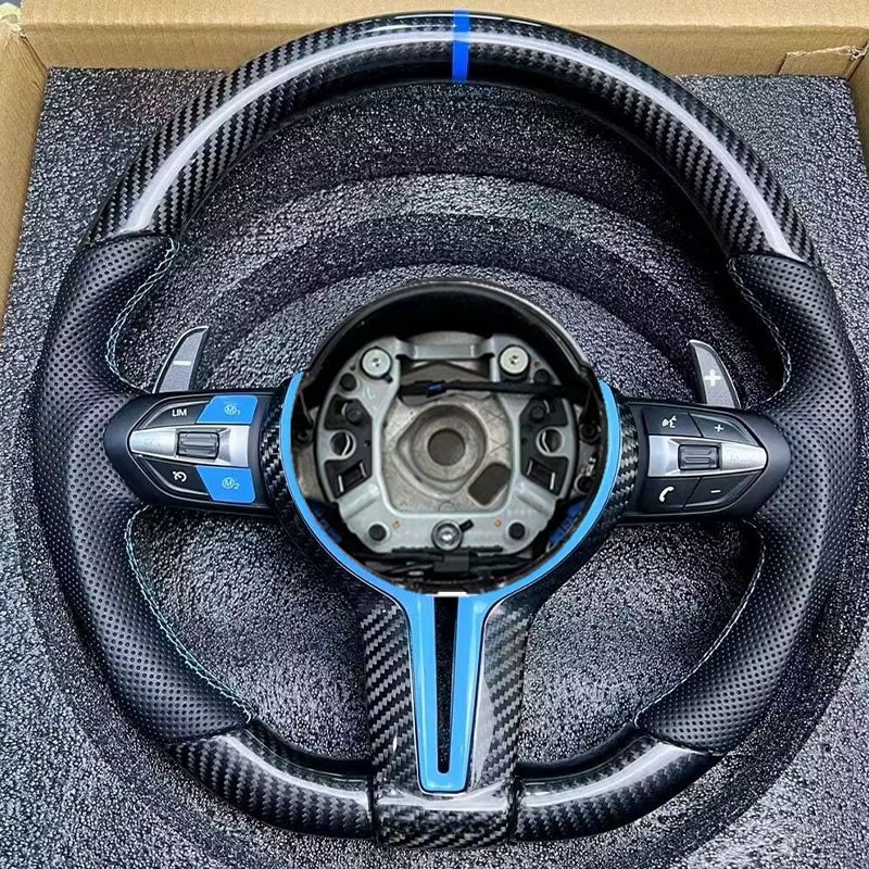 High Quality For Bmw F10 F30 Steering Wheel e70 e90 e46 M2 M3 Carbon Fibre Assembly Modified Upgraded For Bmw Steering Wheel