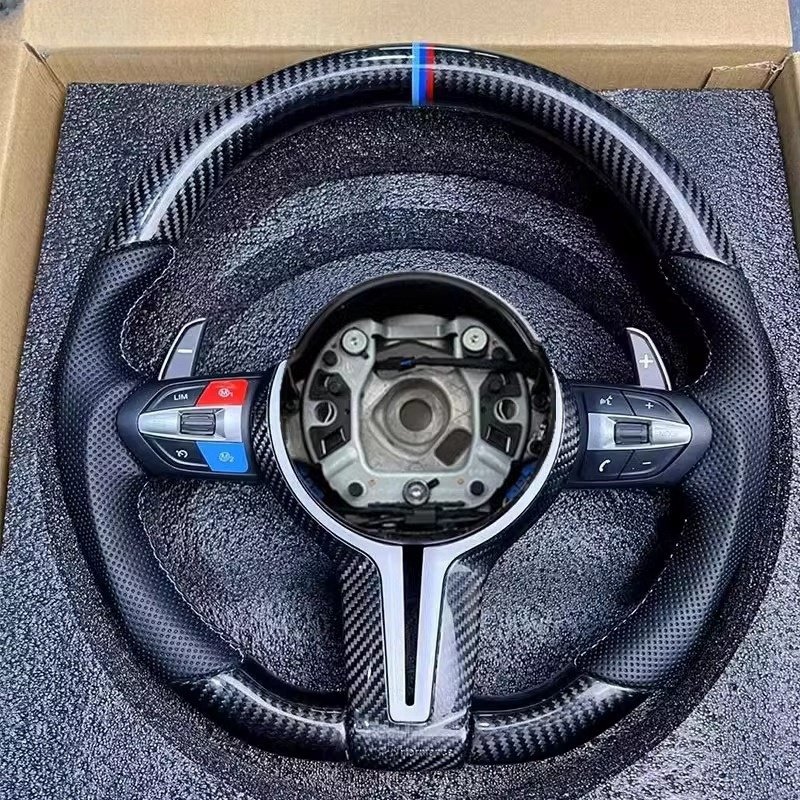 High Quality For Bmw F10 F30 Steering Wheel e70 e90 e46 M2 M3 Carbon Fibre Assembly Modified Upgraded For Bmw Steering Wheel
