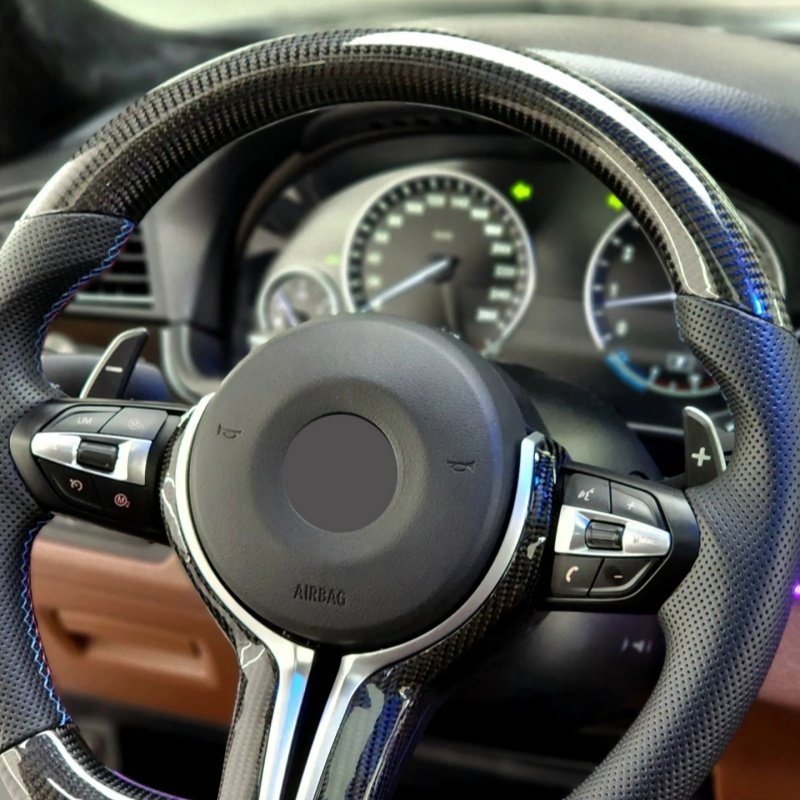 High Quality For Bmw F10 F30 Steering Wheel e70 e90 e46 M2 M3 Carbon Fibre Assembly Modified Upgraded For Bmw Steering Wheel