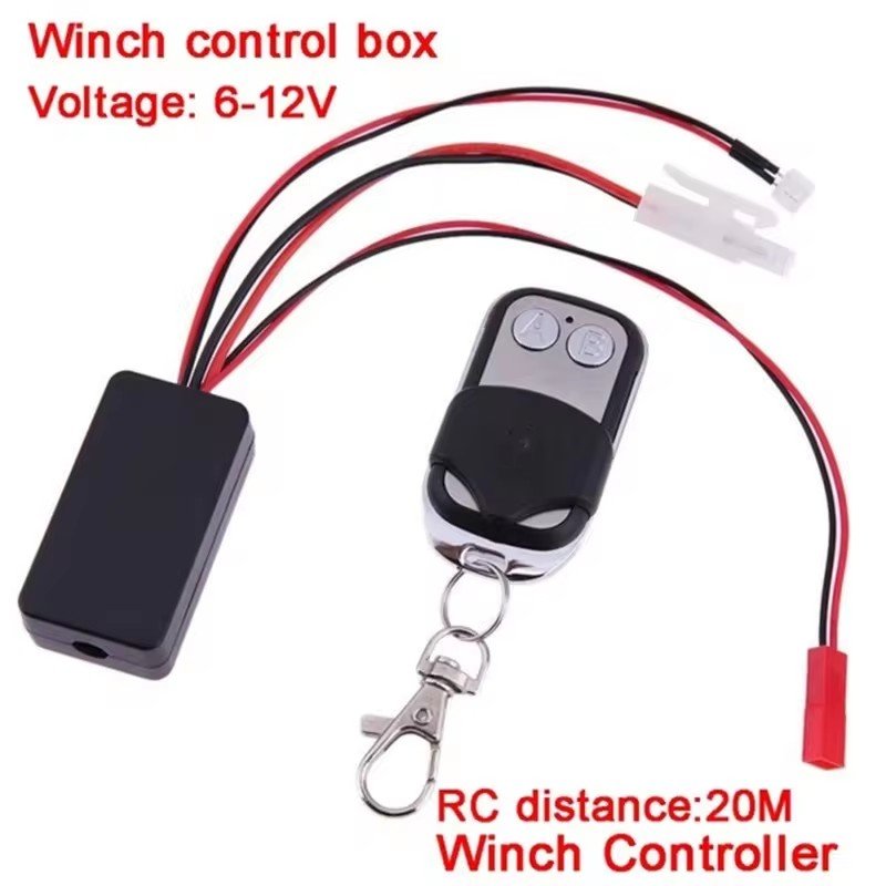 Winch Control Wireless Remote Controller Receiver for 1/10 Rc Car Off-Road Traxxas Scx10 D90 D110 Tf2 Trx4 Km2