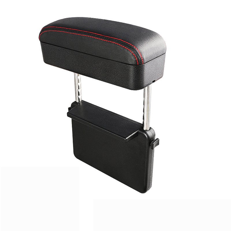 Multifunctional Car Seat Side Armrest Gap Filler Organizer PU Leather Adjustable Universal Centre Console Storage Box Arm Rest