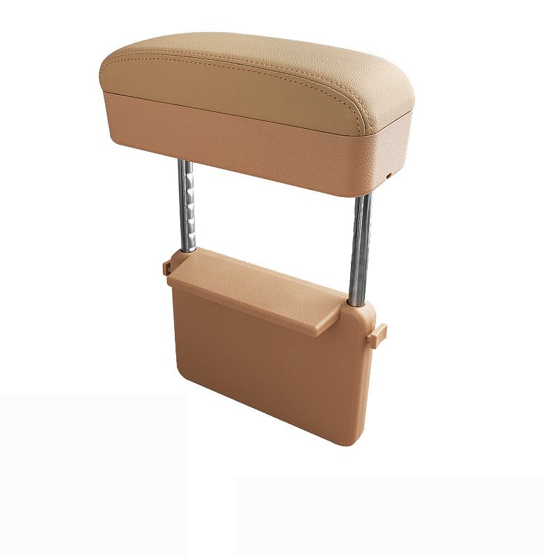 Multifunctional Car Seat Side Armrest Gap Filler Organizer PU Leather Adjustable Universal Centre Console Storage Box Arm Rest