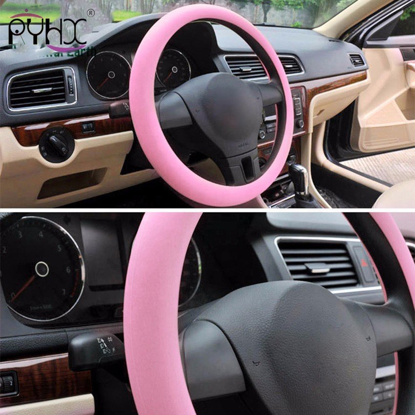 Car Accessories Interior Decorative Rubber silicone Custom Grip Steering Wheel Cover