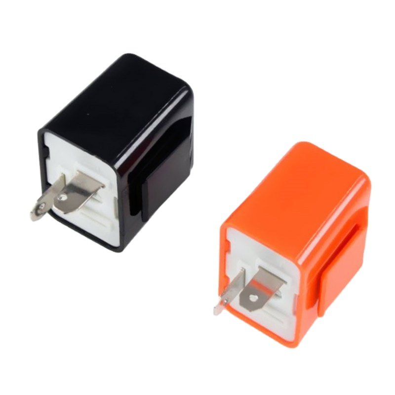 2 Pin LED Turn Signal Flasher Car Relays Motorcycle Speed Adjustable DC 12V Can Auto Flasher Relay