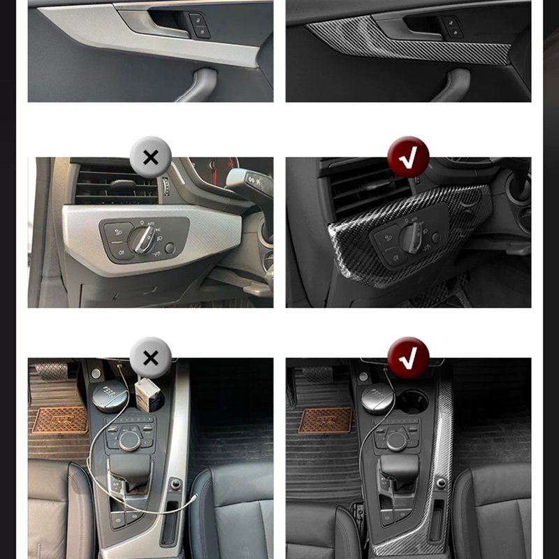 Superior Quality Customized Real Carbon Fiber Car Interior Accessories Center Console Armrest Box for Audi A4 A5 B9