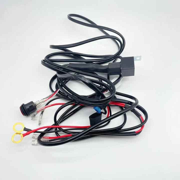 2 Leads 12V 40A On/Off Switch Power Blade Fuse for Off Road Pickup Trucks Jeep LED Light Bar Relay Wiring Harness Kit