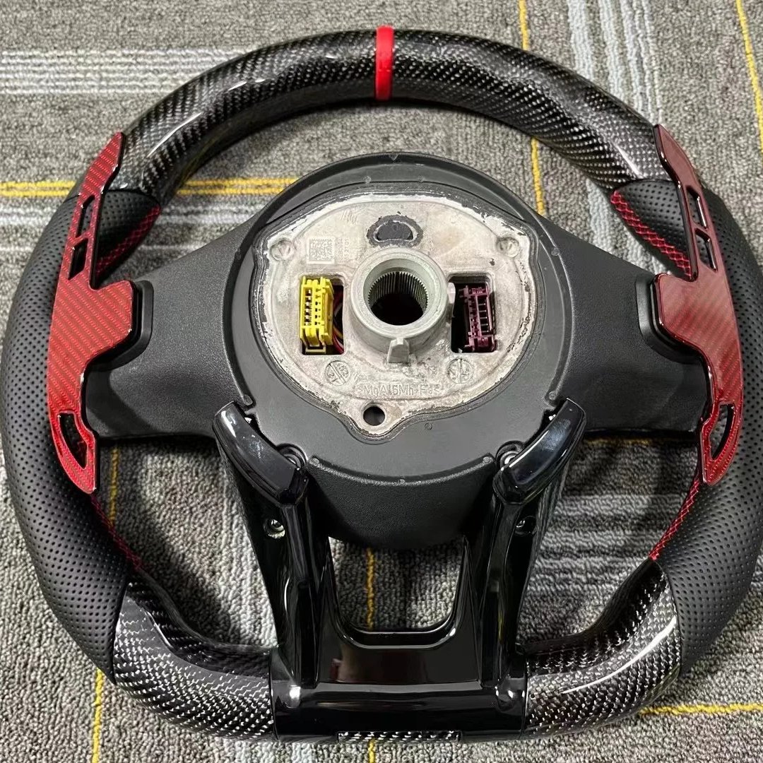 Car Steering Wheel New Upgrade For Mercedes Benz E Coupe G Class AMG c43 a45 E63 S450 S500 E300 Carbon Fiber Steering Wheel