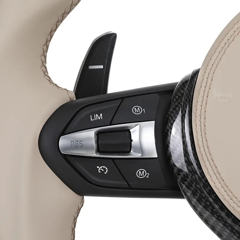 Custom Half Leather Carbon Fibre Steering Wheel for BMW F10 F30 F11 F26 F32 F80 F82 F90 F92 E70 E71 X5 F15 E60 E90 E93 Z4 E89