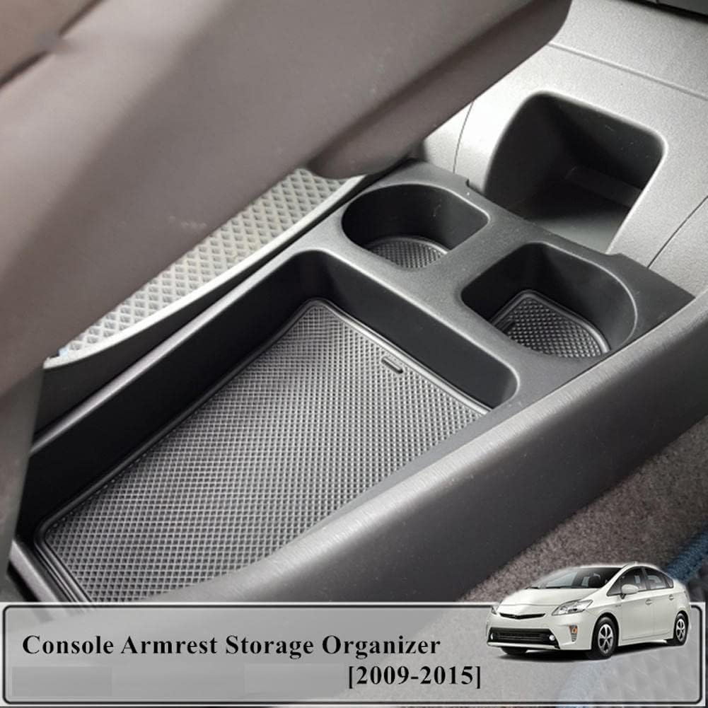 Car Cup Holder Tray Center Console Organizer Console Container Center for Toyota Prius Zvw30/35 2009 2010 2011 2012 2013 2014~15