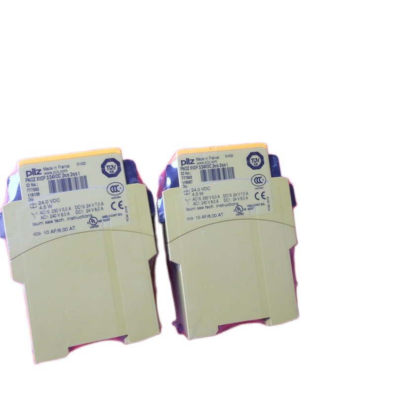New 777502 Pilz Safety Relay Module PNOZ XV2P 3/24VDC 2n/o 2n/o Miniature Size 20A Max Switching Current Sealed Protection Stock
