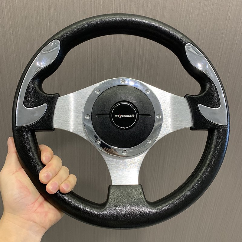 PU Steering Wheels Volantes Leather & Aluminum Racing Car Sport Drifting Steering Wheel