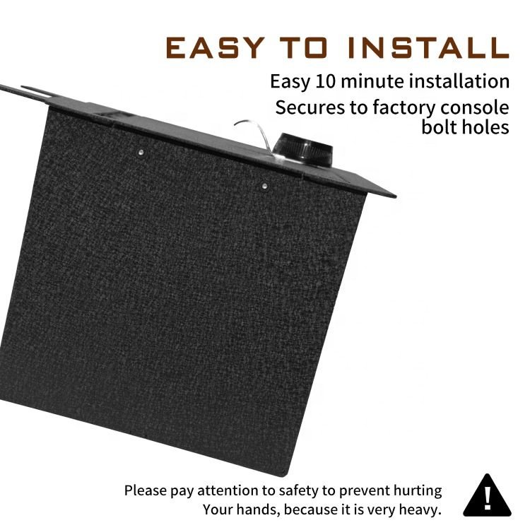 Amazon Hot Sale In-Vehicle Console Safe for Chevrolet Front Armrest Box With Password Lock Car Gun Storage Console Storage Box