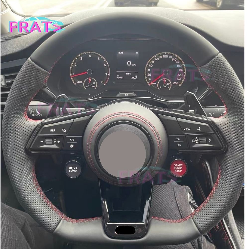 fit for VW Volkswagen Polo GTI R MK7 Golf 7 GOLF 6 R Golf R GTS GTD 7 carbon fiber AIcantara Leather car steering wheel