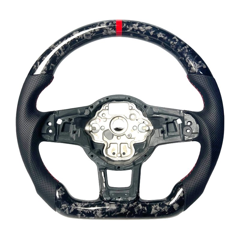 Sports style car steering wheel For Volkswagen Golf 7.5 GTI MK7 Polo GTS GTD GTE R Passat CC R-Line Carbon Fiber Steering Wheel