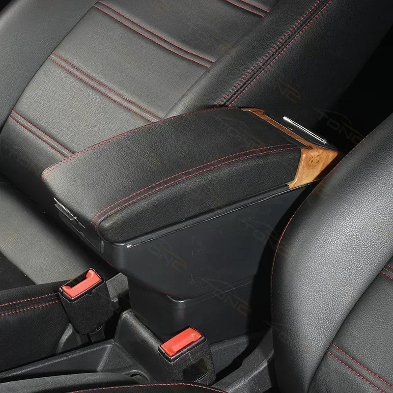 TONC Armrest Console Box with Cup Holders and USB Charging for Toyota Hilux: Functional Interior Enhancement