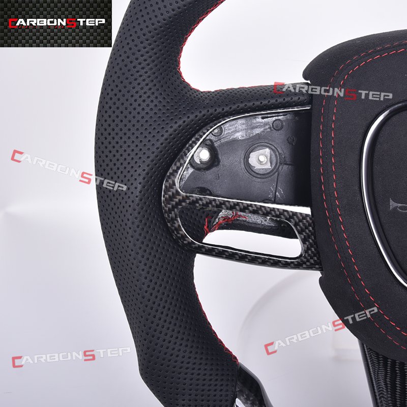 Sport Car Carbon Steering Wheel Fit For Dodge Charger Challenger SRT Carbon Fiber Steering Wheel