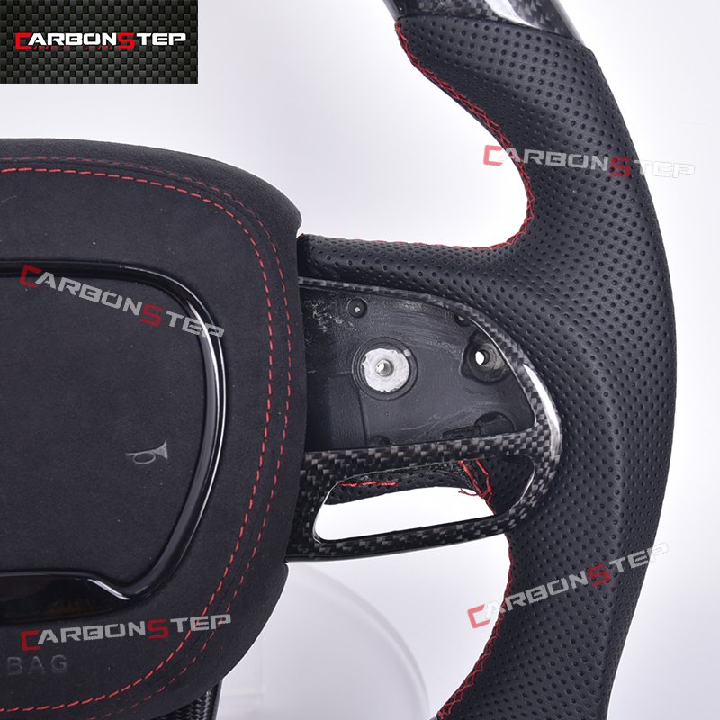 Sport Car Carbon Steering Wheel Fit For Dodge Charger Challenger SRT Carbon Fiber Steering Wheel