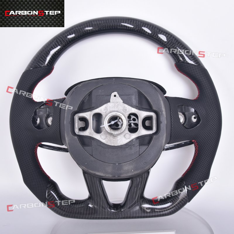 Sport Car Carbon Steering Wheel Fit For Dodge Charger Challenger SRT Carbon Fiber Steering Wheel