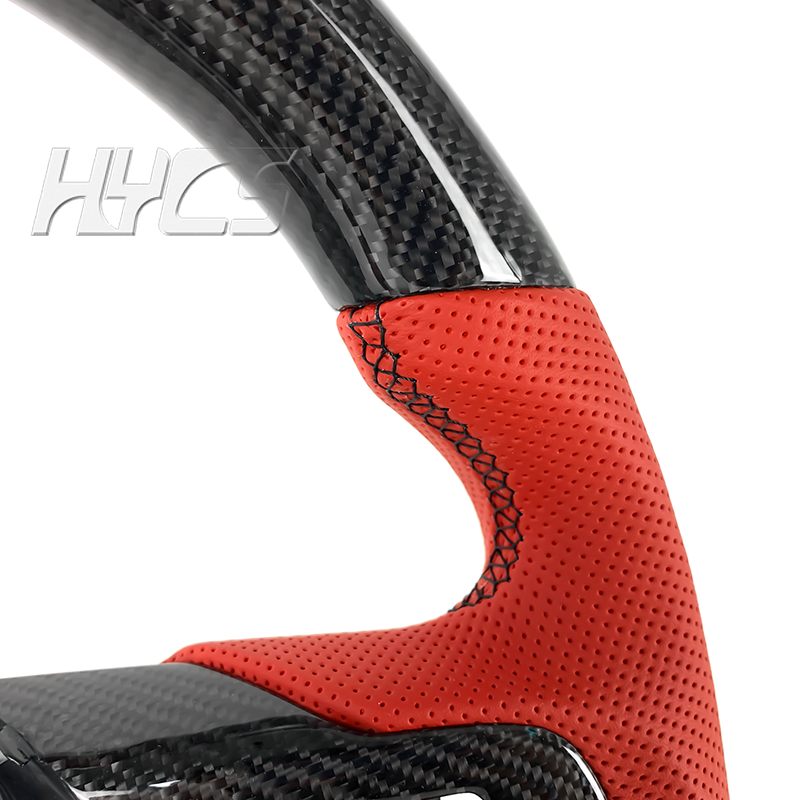 Car Interior Accessories Carbon Fiber Steering Wheel For Ford Mustang 2015 To 2023