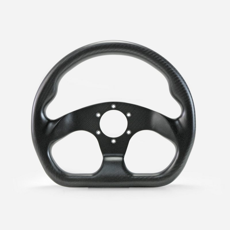 Matte Carbon Fiber Universal Flat Type Steering wheel 320mm 6 bolts 70mm PCD