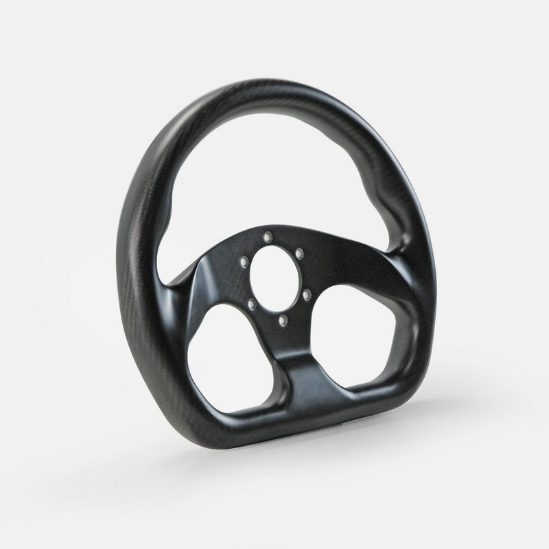 Matte Carbon Fiber Universal Flat Type Steering wheel 320mm 6 bolts 70mm PCD