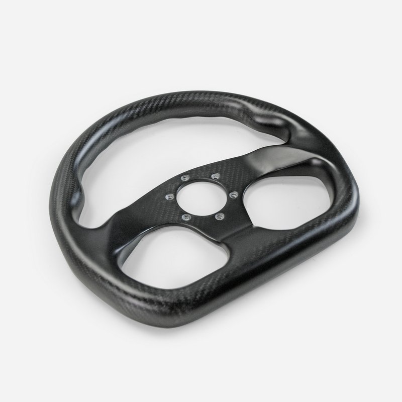 Matte Carbon Fiber Universal Flat Type Steering wheel 320mm 6 bolts 70mm PCD