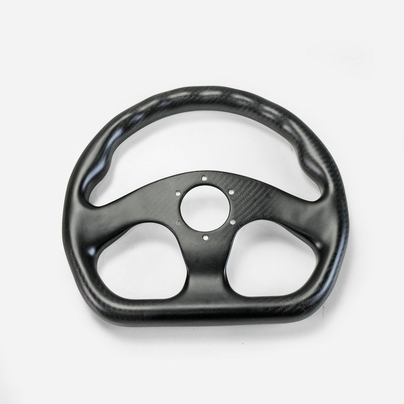 Matte Carbon Fiber Universal Flat Type Steering wheel 320mm 6 bolts 70mm PCD