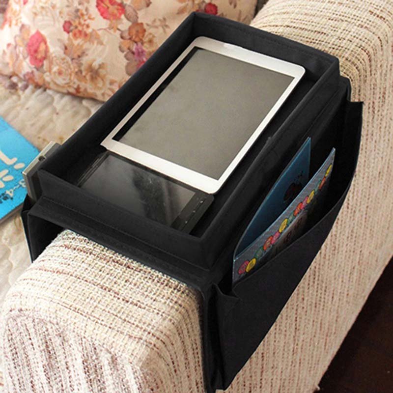 Creative Household Cabinet Phone Remote Control Magazine Collapsible Storage Pouch Boxs Sofa Bedside Hanging Storage Bags