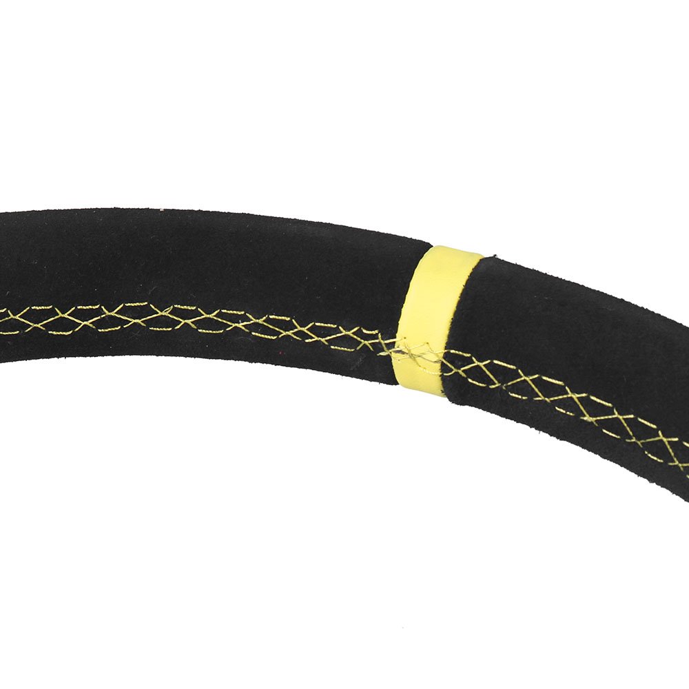Universal 14 Inch 350mm Car Steering Wheel Suede Leather Drift Racing Game Steering Wheel